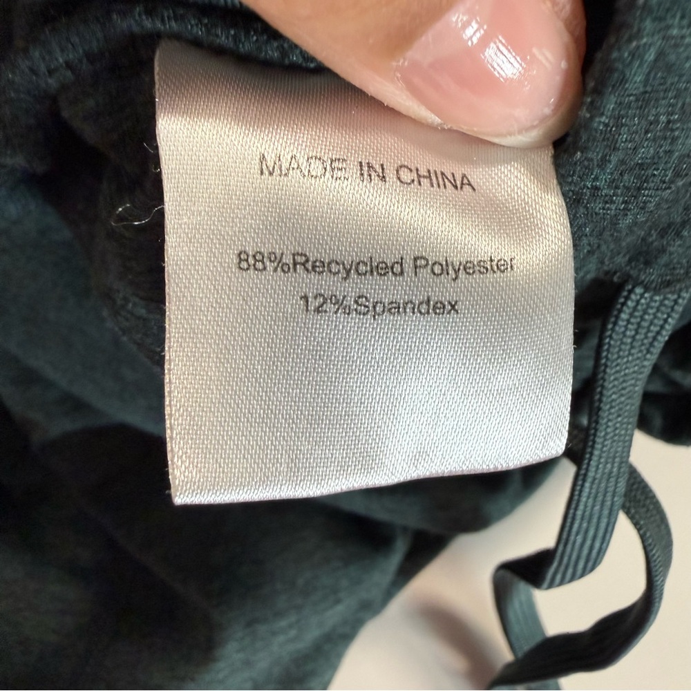 Quince Flowknit Mid-Rise Joggers Women's Size Large Heather Green - Picture 6 of 6